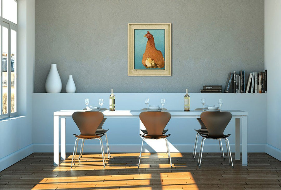 Key West Gypsy Hen & Chicks - Original Oil Original Oils Barbara Fallenbaum 